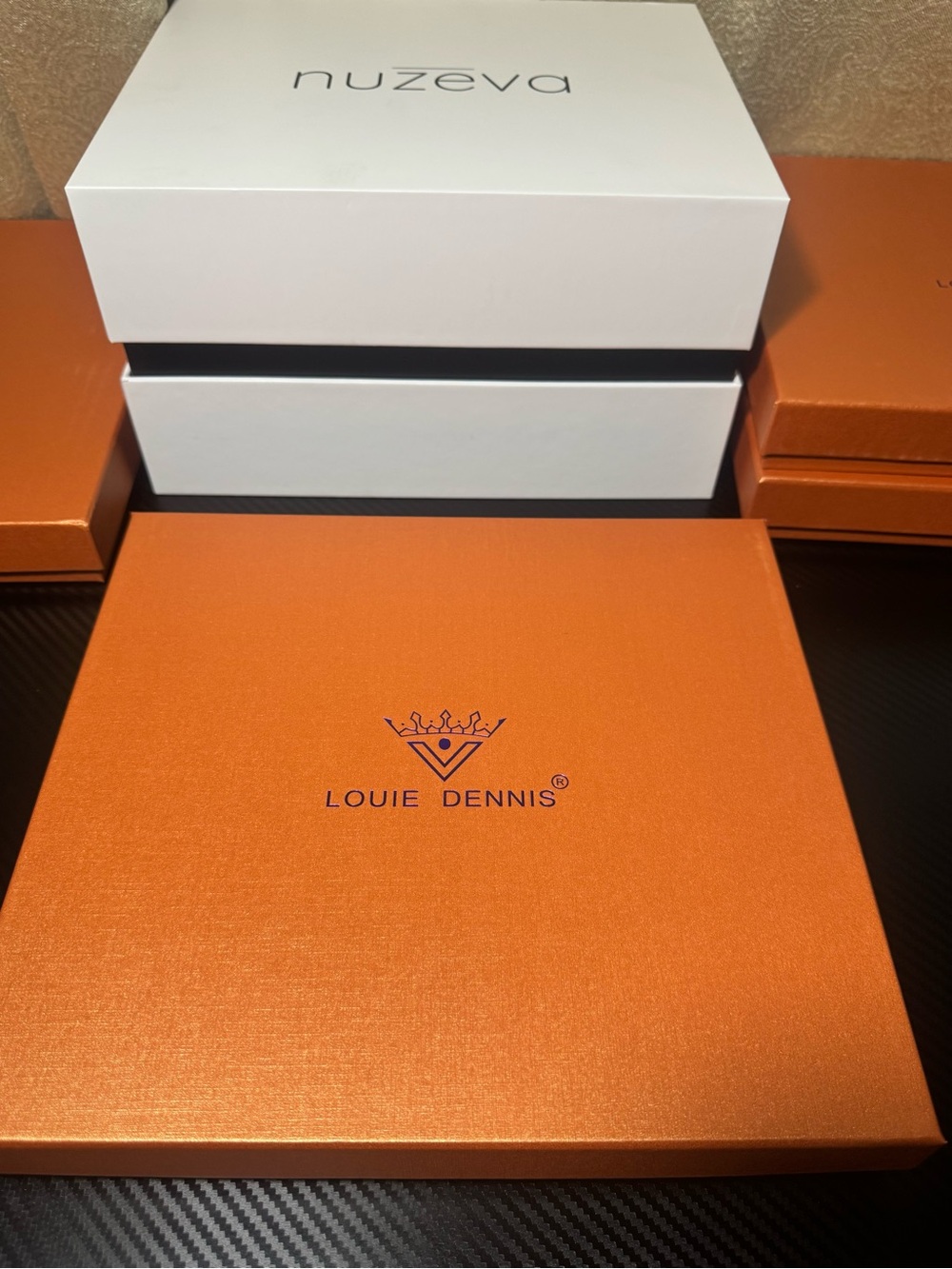 Orange Leather Belt Wallet - Men Accessories
